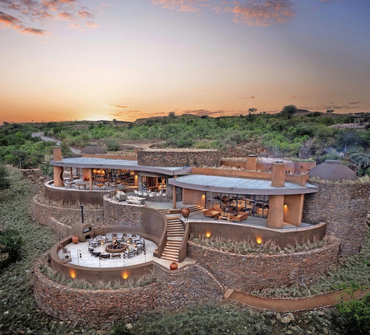 Safari dining experience at a camp